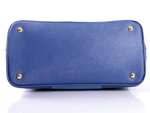 2014 Prada Saffiano Calf Leather Two Handle Bag BL0837 darkblue&blue